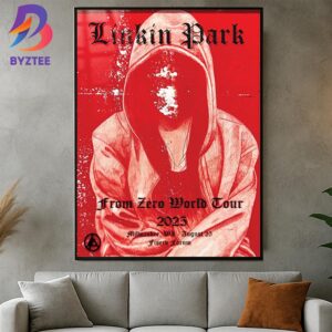 Linkin Park Milwaukee 2025 From Zero World Tour Poster At Fiserv Forum In Wisconsin On August 25 2025 Home Decor Poster Canvas