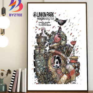 Linkin Park Toronto 2025 From Zero World Tour Exclusive Poster At Scotiabank Arena In Ontario CA On August 8 2025 Home Decor Wall Art Poster Canvas