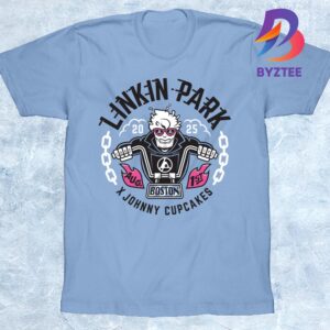 Linkin Park x Johnny Cupcakes 2025 Boston Tee Cake And Life Collaboration From Zero World Tour At TD Garden In Massachusetts On August 1 2025