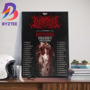 Lorna Shore Playing The Album Pain Remains In Its Entirety Whitechapel Kublai Khan TX Sanguisugabogg Wall Decor Poster Canvas