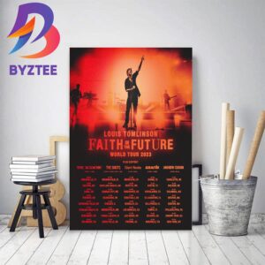 Louis Tomlinson Faith In The Future World Tour 2023 Decor Poster Canvas