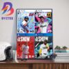 MLB Opening Day 2025 Official Poster Featuring Key Players Poster Canvas