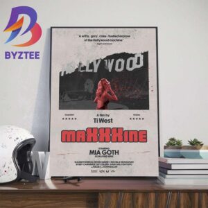 MaXXXine 2024 With Starring Mia Goth As Maxine Minx Home Decor Poster Canvas