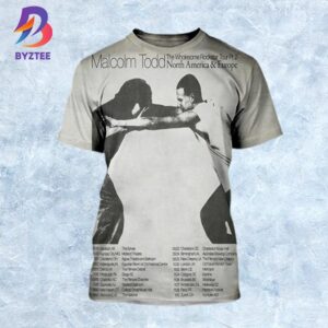 Malcolm Todd 2025 The Wholesome Rockstar Tour Pt 2 North America And Europe Dates List All Over Print Shirt