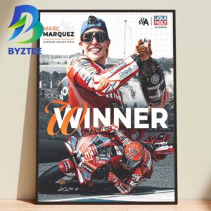 Marc Marquez 2026 Moto GP Winner Germany Grand Prix Home Decor Poster Canvas