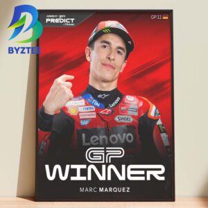 Marc Marquez 2026 Moto GP Winner Germany Home Decor Poster Canvas