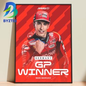 Marc Marquez Moto GP Winner Germany 2026 Home Decor Poster Canvas