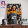 McLaren F1 Lando Norris Podium P2 At Suzuka Japanese GP Wall Decor Poster Canvas
