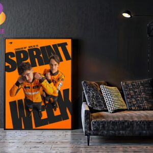 McLaren F1 Sprint Week Chinese Grand Prix April 19-21st 2024 Home Decor Poster Canvas