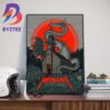 Metallica 2025 Infectious Grooves Poster Show At Garden Amphitheater In Garden Grove CA On August 15-16 2025 With Special Guests Bastardane OTTTO Damnage And Doomboyz
