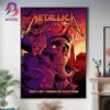Metallica At Gillette Stadium Foxborough MA M72 World Tour Poster For The Show On August 2 2024 M72 North America Home Decor Poster Canvas
