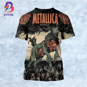 Metallica Bleeding Me Poster Art By Wolfskull Jack All Over Print Shirt