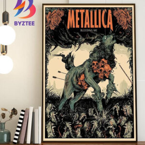 Metallica Bleeding Me Poster Art By Wolfskull Jack Home Decor Poster Canvas