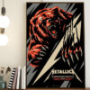 Metallica Day 2 Foxborough MA At Gillette Stadium 2024 M72 World Tour M72 Foxborough On August 4th Home Decor Poster Canvas
