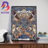 Metallica Exclusive Pop-Up Shop Poster The Red Black Bear For M72 Chicago IL US M72 North American Tour 2024 Home Decor Poster Canvas