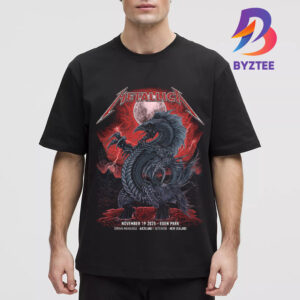 Metallica M72 Auckland New Zealand Exclusive Poster At Eden Park On November 19 2025 Tamaki Makaurau Shirt