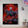 Metallica M72 Brisbane Australia Venue Poster By Ken Taylor Pop Up Shop At Suncorp Stadium On 12 November 2025 Canvas Poster