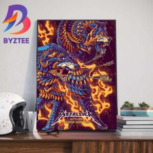 Metallica M72 World Tour No Repeat Weekend M72 Warsaw Poland At PGE Narodowy July 7th 2024 Wall Decor Poster Canvas