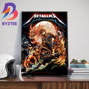 Metallica Poster Gothenburg Sweden M72 World Tour At Ullevi Stadium June 18 2023 Wall Decor Poster Canvas
