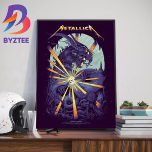 Metallica Tonight M72 World Tour Poster Racino Rocks At Racino Ebreichsdorf In Vienna Austria No Repeat Weekend June 1st 2024 Wall Decor Poster Canvas
