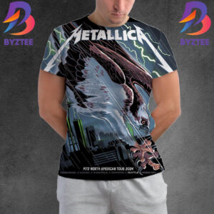 Metallica World Tour M72 North American Tour 2024 Exclusive Pop-Up Shop Poster The Eagle For M72 Seattle At Lumen Field Seattle WA US August 30th And September 1st 2024 All Over Print Shirt