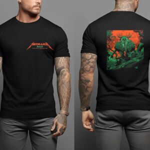 Metallica World Tour Merch Poster For M72 Helsinki at the Olympic Stadium in Helsinki Finland June 7th And 09th 2024 Two Sides Unisex T-Shirt