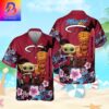 Miami Dolphins Baby Yoda Star Wars Tropical Hawaiian Shirt For Men And Women