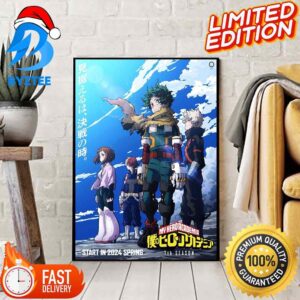 My Hero Academia Season 7 Releasing In Spring 2024 Decoration Poster