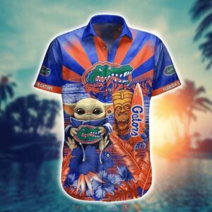 NCAA Florida Gators Baby Yoda Trendy Aloha Hawaiian Shirt For Men And Women
