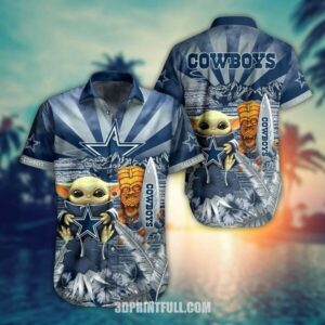 NFL Dallas Cowboys Baby Yoda Style Summer Collection Trendy Aloha Hawaiian Shirt For Men And Women