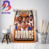 New York Knicks Jalen Brunson Putting The City Of New York On His Back Home Decoration Poster Canvas