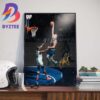 Nikola Jokic Really Threw One Down Over Anthony Edwards Wall Decor Poster Canvas