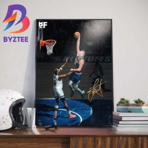 Nikola Jokic Really Threw One Down Over Anthony Edwards Wall Decor Poster Canvas