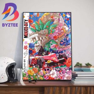 Nissan Nismo Ready Round 1 Formula E At Hankook Mexico City E Prix Jan 13th 2024 Art Decor Poster Canvas