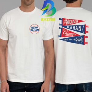 Noah Kahan Live In Chicago July 2026 Two Sided T-Shirt