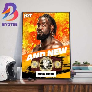 Oba Femi And New WWE NXT North American Champion Art Decor Poster Canvas