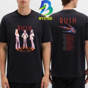 Vintage Rush 2112-Themed Rush Tour History 2026 Two Sided T-Shirt