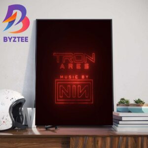Official Logo Tron Ares Music By Nin Wall Decor Poster Canvas