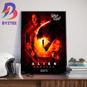 Official Poster Alien Romulus AMC Thrills And Chills Poster Only In Theaters August 16th 2024 Home Decorations Poster Canvas
