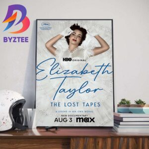 Official Poster Elizabeth Taylor The Lost Tapes A Legend In Her Own Words New Documentary On HBO Original Home Decor Poster Canvas