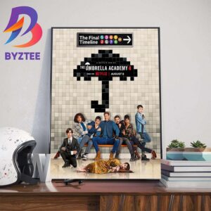 Official Poster For The Final Season Of The Umbrella Academy 4 Release August 8th 2024 Home Decorations Poster Canvas