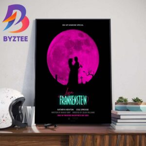 Official Poster Lisa Frankenstein Of Zelda Williams Wall Decor Poster Canvas