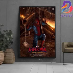 Official Poster Spider-Man Brand New Day Of Marvel Studios Exclusively In Movie Theatres On July 31 2026 Home Decor Poster Canvas