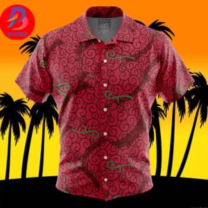 Ope Ope No Mi Luffy Devil Fruit One Piece For Men And Women In Summer Vacation Button Up Hawaiian Shirt