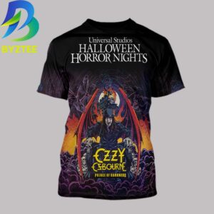 Ozzy Osbourne Prince Of Darkness Halloween Horror Nights Universal Studios 2026 All Over Print Shirt
