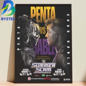Penta Vs Chad Gable Summer Slam Minnesota 2026 Home Decor Poster Canvas