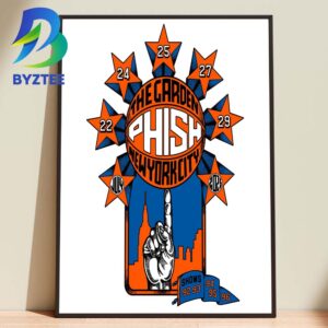 Phish Band The Garden New York City Knicks In FIve 2026  Home Decor Poster Canvas