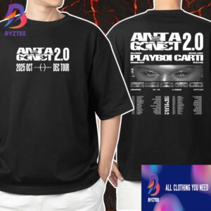 Playboi Carti x Ken Carson x Destroy Lonely x Homixide Gang x Apollo Red Antagonist 2.0 October To December 2025 Tour Dates Two Sided Unisex T-Shirt