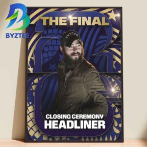 Post Malone FIFA World Cup 2026 The Final Closing Ceremony New Jersey Stadium New York Home Decor Poster Canvas