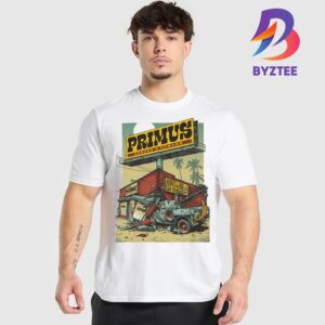 Primus 2025 San Diego Poster Onward And Upward Show At CalCoast Credit Union Open Air Theatre In California On August 2 2025 Unisex T-Shirt